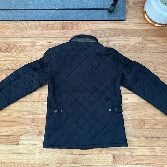 Men's Barbour Powell Quilted Jacket Small Navy